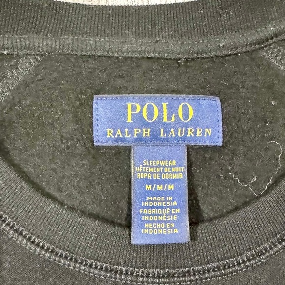 Polo Ralph Lauren Brushed Fleece Sleep‎ Shirt, size Medium - Picture 7 of 13